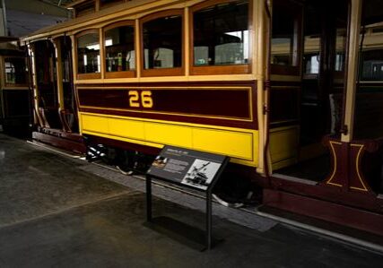 Tram 26 of 1916 on display - 15-4-2022.